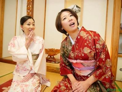 Kimono Beauties Yuriko & Sachiko Get Messy in Thrilling Threesome Action