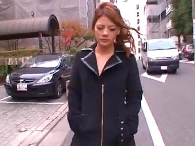 Risa Tsukino Expertly Pleases Erected Penis With Her Skills