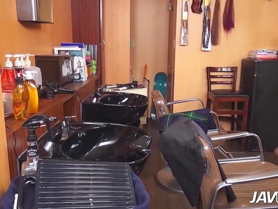 Seductive JAV Stylist Sara Gets Fucked Hard in Salon