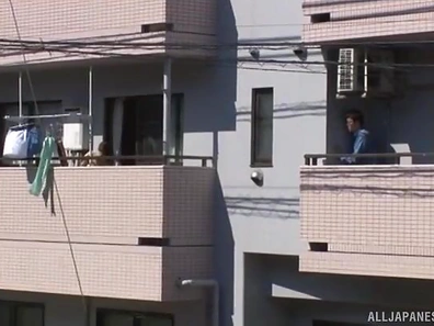 Curvy Japanese Neighbor Titfucks Him Before Riding His Thick Cock