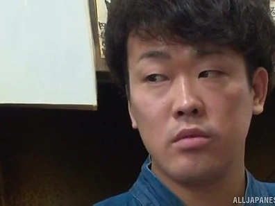 Big-Busted Japanese Wife Gets Fucked Hard by Her Lover