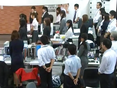 Naughty Office Workers Strip Down to Do Their Sultry Job Duties