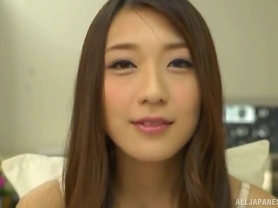 Kashii Ria, Solo Japanese Girl Enjoys Self-Pleasure by Fingering Her Wet Pussy