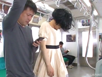 Ayami Shunka Kneels Down to Give Hot Blowjob to Multiple Hard Dicks