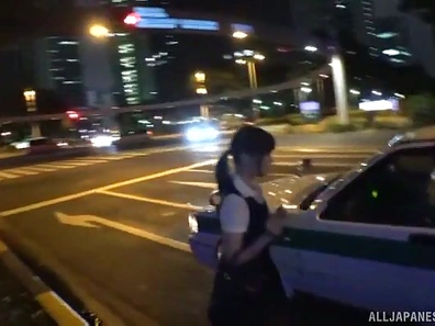 Seductive Japanese Stranger Gives Blowjob in Car for Hot Encounter