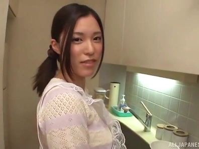 Mizushima Anjou Enjoys Exploring Wet Holes With Various Sex Toys Delightfully