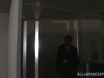 Naughty Japanese Secretary Gets Banged Hard By Her Boss In The Office
