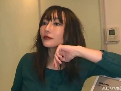 Aizawa Haruka Teases Guy Licking His Cock Sensually Before Fucking Hard