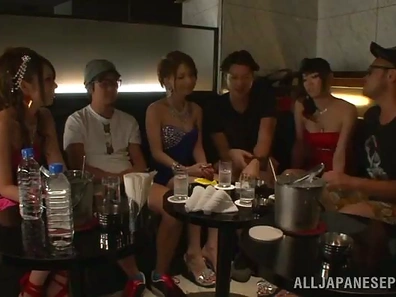 Passionate Asian Party Girls Lick Balls & Suck Dicks Hard