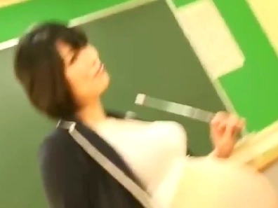 Japanese Teacher Tempts Student with Her Sexy Tits and Hot MILF Body