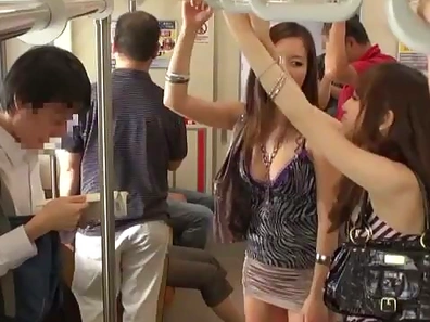 Steamy Public Sex Scene Features Hot Japanese Girls Giving Group Blowjob