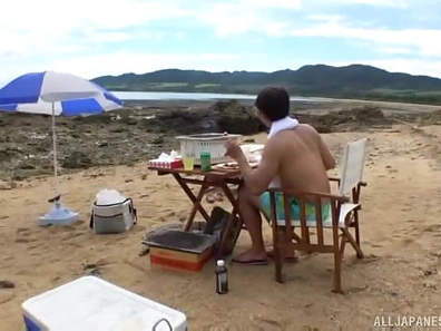Kitano Nozomi Craves Big Dicks at Beach in Steamy Sex Session