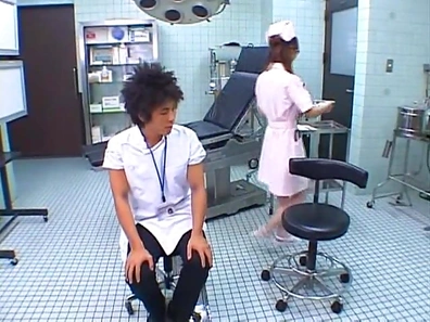 Saki Kozakura Lovely Asian doll is a kinky nurse!