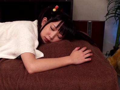 Massage turns Asian cutie into a hardcore fucking bimbo