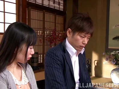 Horny teen Azusa Nagasawa enjoys a hard one