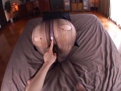 Kinky office lady in pantyhose Tsubasa Amami gives a foot job