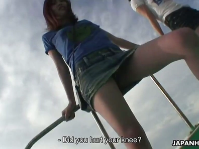Japanese Girl Masturbates Seductively While Floating Ocean Boat Ride