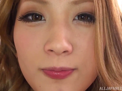 Cum thirsty sweetie Aika Waitress sucks and swallows