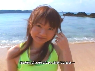 Miku Tanaka Sexy Asian doll gets a pounding on the beach