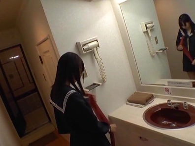 Asou haruka performs erotic blowjob