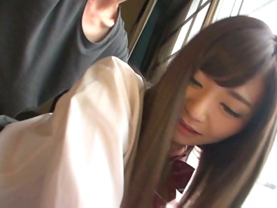 Mai Kaede plays with the cock in a perfect POV scene