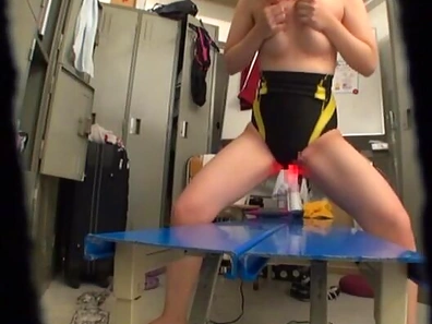 Nasty sweetie gets doggy style fucking in her swimsuit