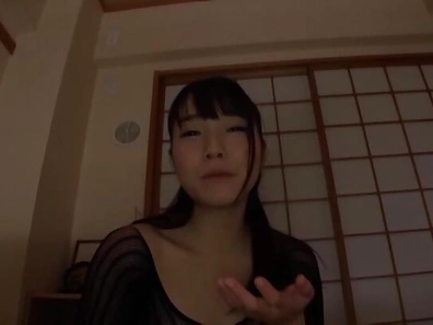 Beautiful Asian babe Ayane Suzukawa in handjob session