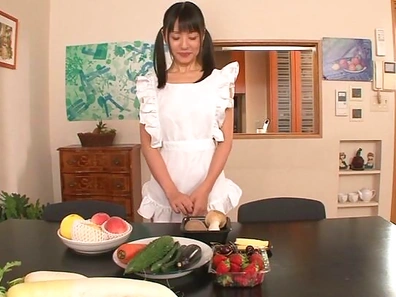Petite AV babe with small tits Tsubomi enjoys rear banging