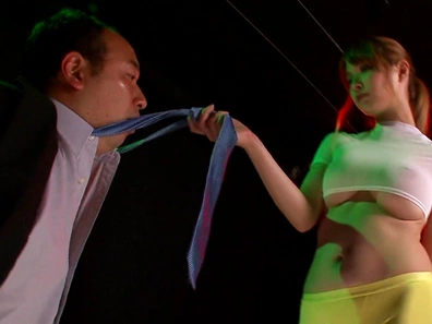 Exquisite Asian stunner Tia rides a cute dildo and sucks cock