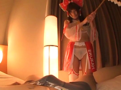 Sakaguchi Mihono sucking a huge throbbing dong