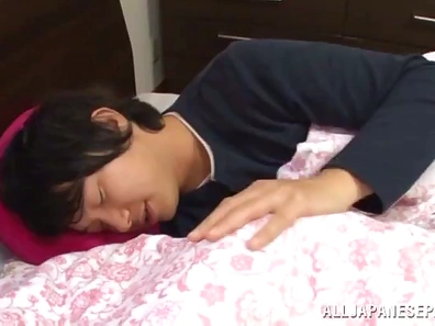 Passionate Wife Delights Husband With Handjob Before Bedtime Bliss